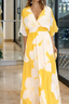 Women’s Floral V-Neck Maxi Dress