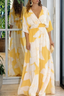Women’s Floral V-Neck Maxi Dress