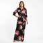 Women’s Flowing Printed Wrap Maxi Dress