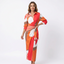 Women’s Flowing Printed Wrap Maxi Dress