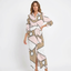 Women’s Flowing Printed Wrap Maxi Dress