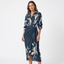 Women’s Flowing Printed Wrap Maxi Dress