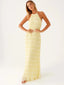 Women’s Halter-Neck Backless Maxi Dress