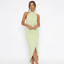 Women’s Halter-Neck Wrap Maxi Dress