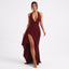 Women’s Halter Neck Slit Maxi Dress