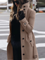 Women’s High-Collar Winter Trench Coat