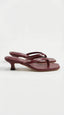 Women’s Kitten Heeled Slip-On Sandals