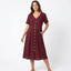 Women’s Linen Button-Front Summer Mini Dress with Relaxed Fit