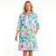 Women’s Long Button-Front Shirt Dress with Collar