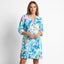 Women’s Long Button-Front Shirt Dress with Collar