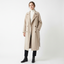 Women’s Long Button-Front Winter Coat