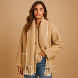 Women’s Long Open-Front Winter Coat