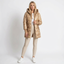 Women’s Long Quilted Hooded Jacket