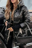 Women’s Long Quilted Hooded Jacket