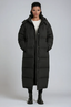 Women’s Long Quilted Winter Coat with Belt