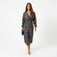 Women’s Long Sleeve A-Line Maxi Dress with Wrap Front