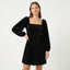 Women’s Long Sleeve Square Neck Mini Dress
