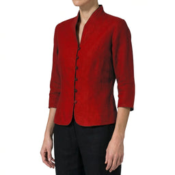 Women’s Long Sleeve Stand Collar Button Blouse