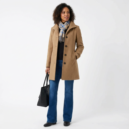 Women’s Mid-Length Button-Front Coat