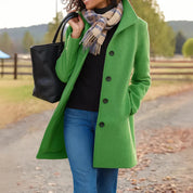 Women’s Mid-Length Button-Front Coat