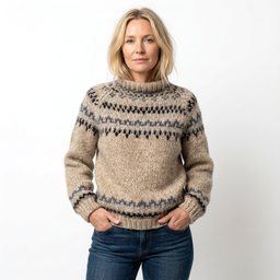 Women’s Nordic Pattern Knit Sweater