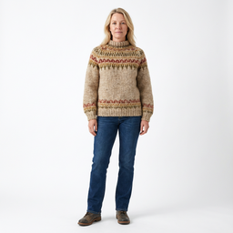 Women’s Nordic Pattern Knit Sweater