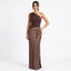 Women’s One-Shoulder Fitted Maxi Dress