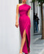 Women’s One-Shoulder Maxi Dress with Asymmetric Hem