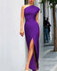 Women’s One-Shoulder Maxi Dress with Asymmetric Hem