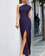 Women’s One-Shoulder Maxi Dress with Asymmetric Hem