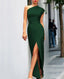 Women’s One-Shoulder Maxi Dress with Asymmetric Hem