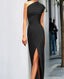 Women’s One-Shoulder Maxi Dress with Asymmetric Hem