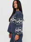 Women’s Patterned Knit Sweater with Relaxed Fit