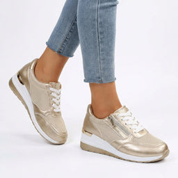 Women’s Platform Lace-Up Casual Sneakers