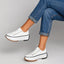 Women’s Platform Lace-Up Low-Top Sneakers
