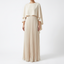 Women’s Pleated Maxi Dress with Cape Overlay