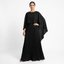 Women’s Pleated Maxi Dress with Cape Overlay