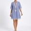 Women’s Printed Tassel Trim Mini Dress