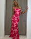 Women's Radiant Floral BodyCon Maxi Dress