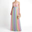 Women’s Rainbow Gradient V-Neck Maxi Dress