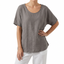 Women’s Loose Fit Short Sleeve Linen T-Shirt