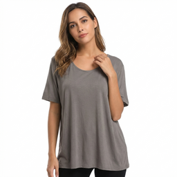 Women’s Loose Fit Short Sleeve Linen T-Shirt