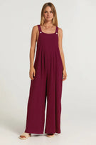 Women’s Relaxed Wide-Leg Dungaree Jumpsuit