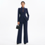 Women’s Sculpted Blazer & Flared Trouser Power Suit