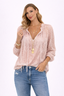 Women’s Sheer Lace Long Sleeve Blouse