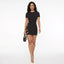 Women’s Short-Sleeve Side-Cut Mini Dress