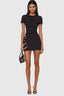 Women’s Short-Sleeve Side-Cut Mini Dress