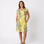Women’s Short Sleeve Printed Shift Dress with Pockets