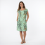 Women’s Short Sleeve Printed Shift Dress with Pockets