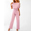 Women’s Short Sleeve Wide-Leg Jumpsuit